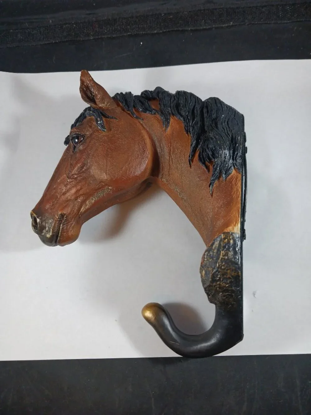 Vintage Chestnut Horse Head Coat Hanger/ Wall Hanging Coat Hook 3D